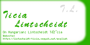 ticia lintscheidt business card